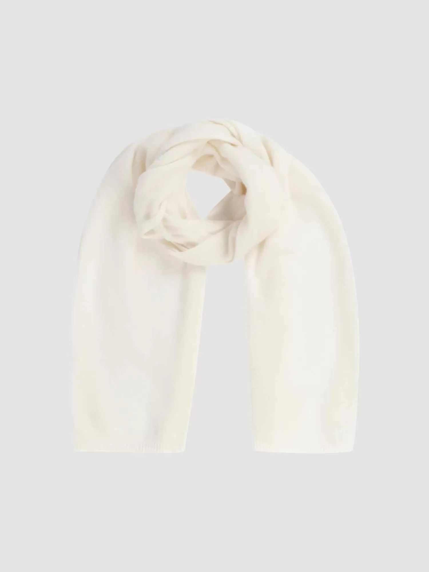 REPEAT cashmere Sjaals | Organic Cashmere*Fijngebreide organisch cashmere sjaal Cream