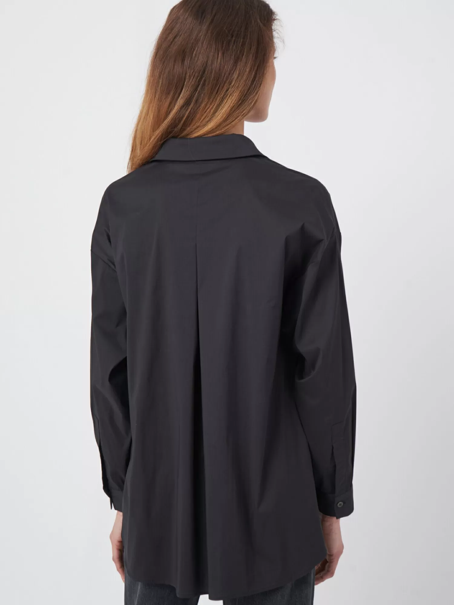 popeline_blouse_met_splitjes_2-1.webp REPEAT cashmere Blouses*Popeline blouse met splitjes Black