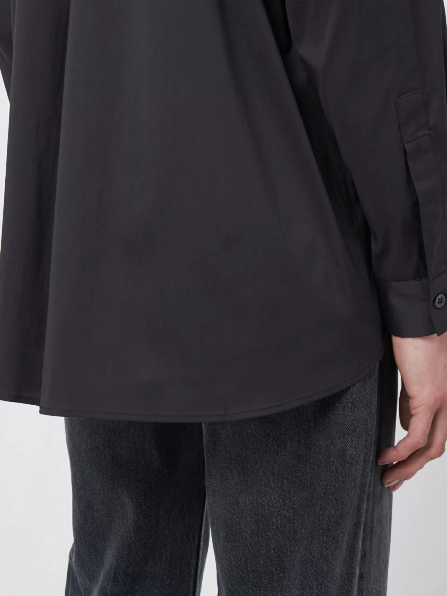 popeline_blouse_met_splitjes_4-1.webp REPEAT cashmere Blouses*Popeline blouse met splitjes Black